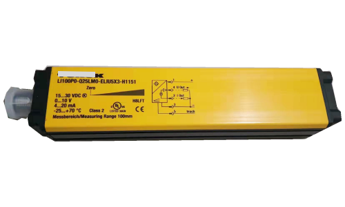 Sensor de posição linear indutivo TURCK Li200P0-Q25LM0-LiU5X3-H1151